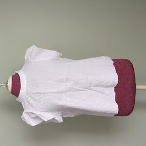 Joe's Jeans White Flutter Sleeve Top, US L